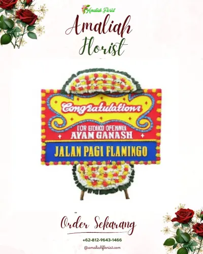 Bunga Papan Congratulation di Pengarasan